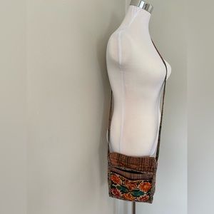 Unique Embroidered Bag Sack Purse Floral Printed Lightweight Hobo Boho Crossbody